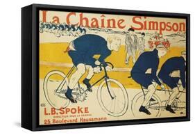 The Simpson Chain; La Chaine Simpson, 1896-Henri de Toulouse-Lautrec-Framed Stretched Canvas