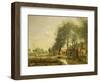 The Sin-Le-Noble Road Near Douai, 1873-Jean-Baptiste-Camille Corot-Framed Giclee Print