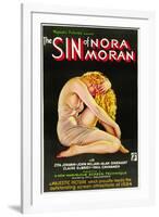 THE SIN OF NORA MORAN, poster art, 1933-null-Framed Art Print