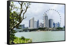 The Singapore Flyer Ferris Wheel, Marina Bay, Singapore, Southeast Asia, Asia-Fraser Hall-Framed Stretched Canvas