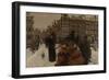 The Singel Bridge at the Paleisstraat in Amsterdam, 1896-8-Georg-Hendrik Breitner-Framed Giclee Print