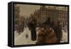 The Singel Bridge at the Paleisstraat in Amsterdam, 1896-8-Georg-Hendrik Breitner-Framed Stretched Canvas