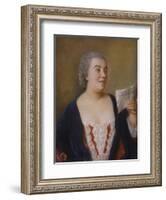 The Singer, 1736-Jean-Etienne Liotard-Framed Giclee Print