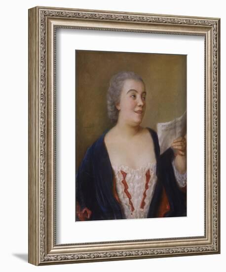 The Singer, 1736-Jean-Etienne Liotard-Framed Giclee Print