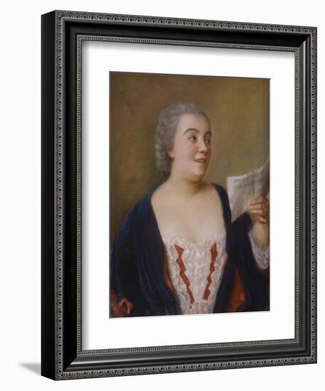 The Singer, 1736-Jean-Etienne Liotard-Framed Giclee Print