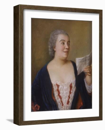 The Singer, 1736-Jean-Etienne Liotard-Framed Giclee Print