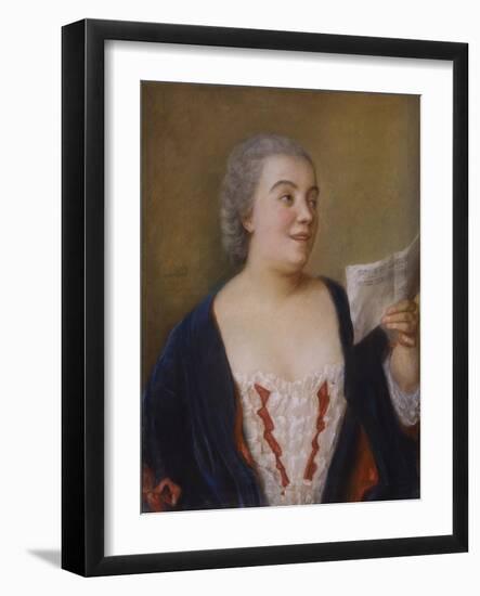 The Singer, 1736-Jean-Etienne Liotard-Framed Giclee Print