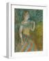 The Singer in Green, c.1884-Edgar Degas-Framed Giclee Print