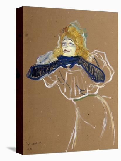 The Singer Yvette Guilbert, 1894-Henri de Toulouse-Lautrec-Stretched Canvas