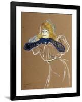 The Singer Yvette Guilbert, 1894-Henri de Toulouse-Lautrec-Framed Giclee Print