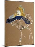 The Singer Yvette Guilbert, 1894-Henri de Toulouse-Lautrec-Mounted Giclee Print
