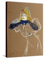 The Singer Yvette Guilbert, 1894-Henri de Toulouse-Lautrec-Stretched Canvas