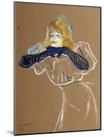 The Singer Yvette Guilbert, 1894-Henri de Toulouse-Lautrec-Mounted Giclee Print