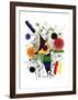 The Singer-Joan Miro-Framed Art Print