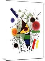 The Singer-Joan Miro-Mounted Art Print