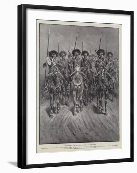 The Singers, the Band of a Russian Cavalry Regiment-Paul Frenzeny-Framed Giclee Print