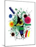 The Singing Fish-Joan Miro-Mounted Art Print