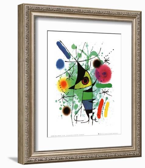 The Singing Fish-Joan Miro-Framed Art Print