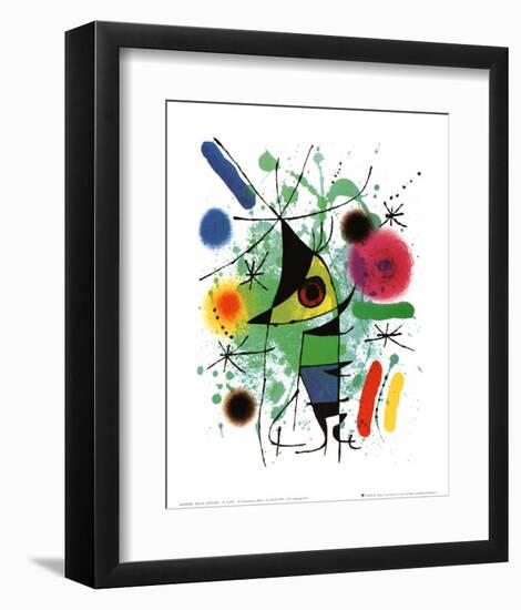 The Singing Fish-Joan Miro-Framed Art Print