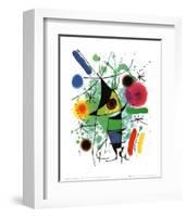 The Singing Fish-Joan Miro-Framed Art Print