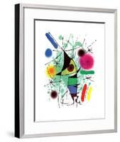 The Singing Fish-Joan Miró-Framed Art Print