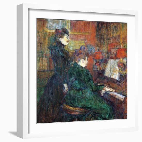 The Singing Lesson, 1864-1901-Henri de Toulouse-Lautrec-Framed Giclee Print