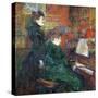 The Singing Lesson, 1864-1901-Henri de Toulouse-Lautrec-Stretched Canvas