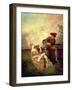 The Singing Lesson-Jean Antoine Watteau-Framed Giclee Print