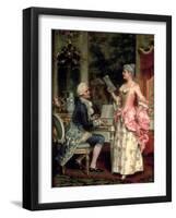 The Singing Lesson-Arturo Ricci-Framed Giclee Print