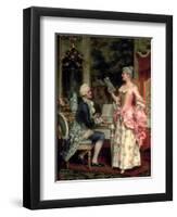 The Singing Lesson-Arturo Ricci-Framed Giclee Print