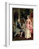 The Singing Lesson-Arturo Ricci-Framed Giclee Print