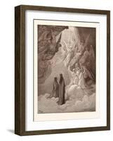 The Singing of the Blessed in the Sixth Heaven-Gustave Dore-Framed Giclee Print