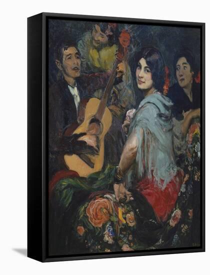 The Singing Woman, or La Juerga, C. 1905-Gonzalo Bilbao Y Martinez-Framed Stretched Canvas