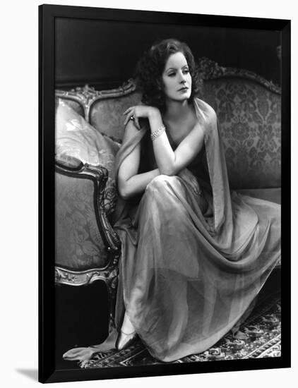 The Single Standart by John S. Robertson with Greta Garbo, 1929 (b/w photo)-null-Framed Photo