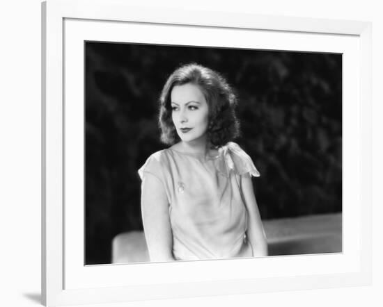 The Single Standart by John S. Robertson with Greta Garbo, 1929 (b/w photo)-null-Framed Photo