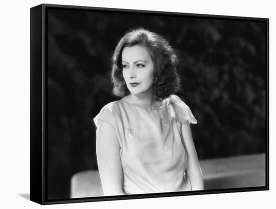 The Single Standart by John S. Robertson with Greta Garbo, 1929 (b/w photo)-null-Framed Stretched Canvas