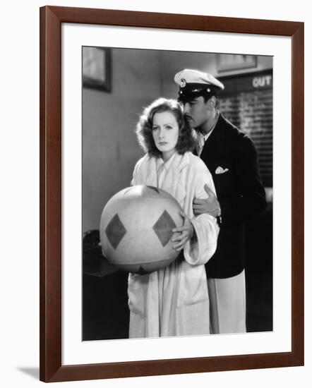 The Single Standart by John S. Robertson with Greta Garbo and Nils Asther, 1929 (b/w photo)-null-Framed Photo