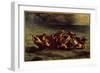 The Sinking of “Don Juan”. Illustration of the Book by George Gordon Byron Called Lord Byron (1788--Ferdinand Victor Eugene Delacroix-Framed Giclee Print