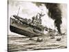 The Sinking of Hms Dasher-John S. Smith-Stretched Canvas