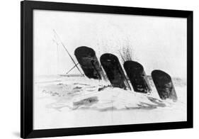 The Sinking of RMS Lusitania, 7 May 1915-Oliver Bernard-Framed Giclee Print