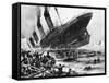 The Sinking of SS Titanic, 14 April 1912-null-Framed Stretched Canvas