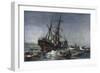 The Sinking of the "Birkenhead" Troopship-Charles Dixon-Framed Art Print