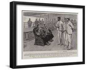 The Sinking of the Kow Shing, the British Officers Arguing with the Chinese Generals-Joseph Nash-Framed Giclee Print