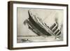 The Sinking of the Lusitania, 7 May 1915-null-Framed Premium Giclee Print