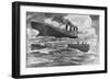 The Sinking of the Titanic-null-Framed Giclee Print