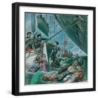 The Sinking of the Titanic-Peter Jackson-Framed Giclee Print