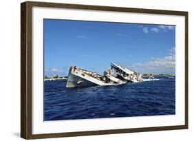 The Sinking of Uss Kittiwake, Grand Cayman-Stocktrek Images-Framed Photographic Print