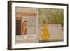 The Sinned Against, Illustration to the Rasikapriya of Keshav Das circa 1750-1760-null-Framed Giclee Print