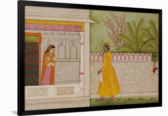 The Sinned Against, Illustration to the Rasikapriya of Keshav Das circa 1750-1760-null-Framed Giclee Print