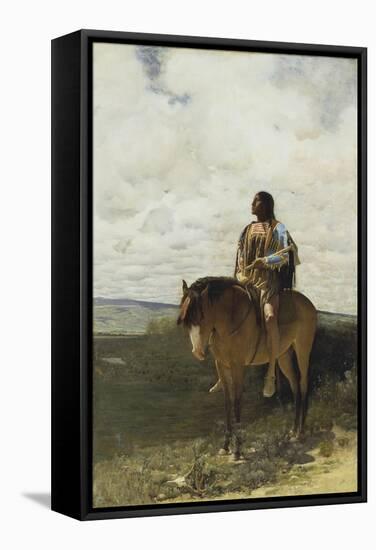 The Sioux Brave, 1882-George de Forest Brush-Framed Stretched Canvas